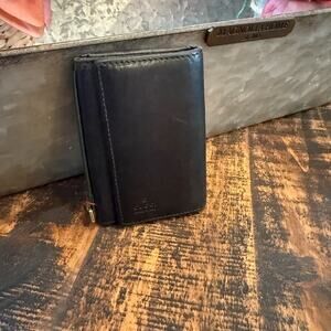 Gucci Black Leather card/key holder